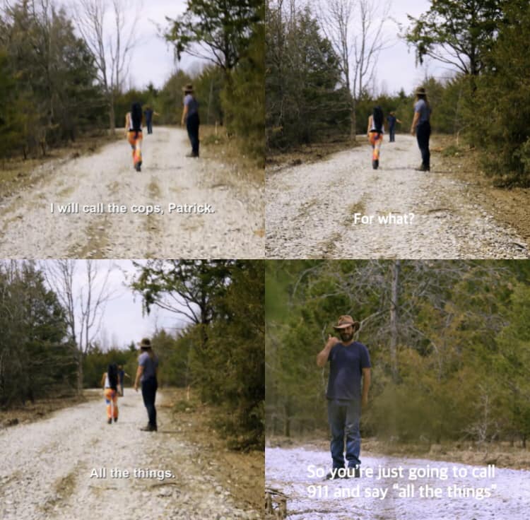 The meme is a screenshot from the TV show "The Office" featuring Dwight Schrute, where he's responding to a 911 call. The image shows Dwight in the woods, speaking into a phone, with a caption of "911 Operator: 911, what's your emergency?" and Dwight's response is "I am a beet farmer, I am a beet farmer. I will not come out. I will not come out. I will not come out."